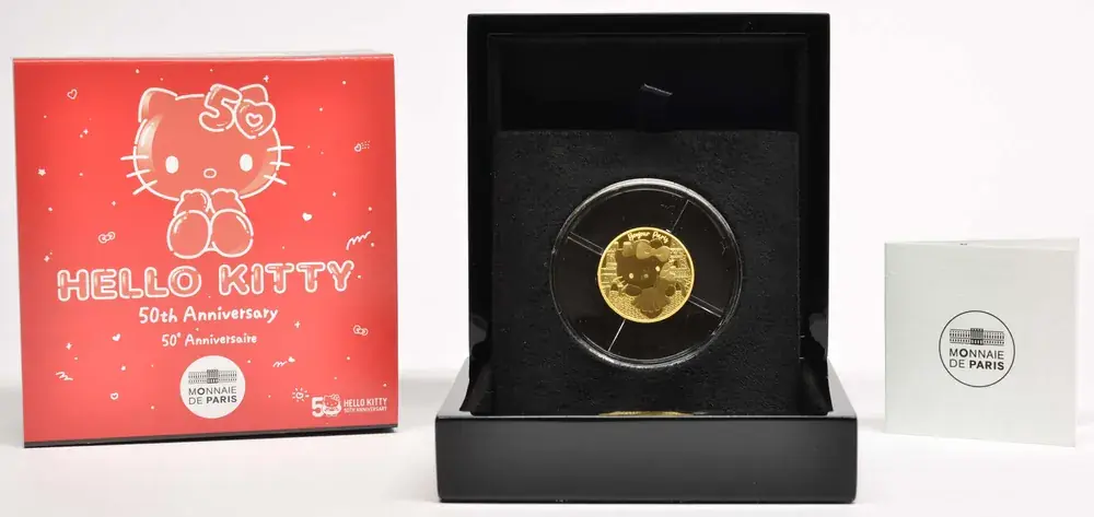 Gleich bestellen | 50 Euro Hello Kitty Frankreich 2024 PP Frankreich Gold
