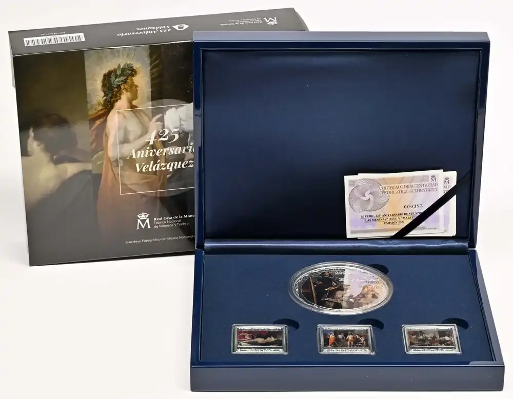 Aktion - 80 Euro Velazquez Silberset 2024 Stgl. Spanien