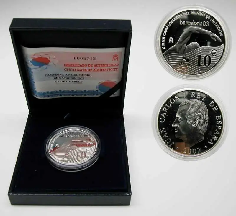 Spanien 10 Euro Schwimm WM 2003 2003 PP - Online kaufen