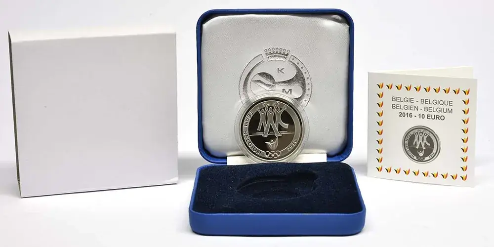 Sehr gefragt - Belgien 10 Euro Olympiade 2016 PP
