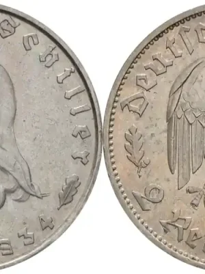 2 Reichsmark Schiller 1934 vz/Stgl. Deutschland | Verfügbar
