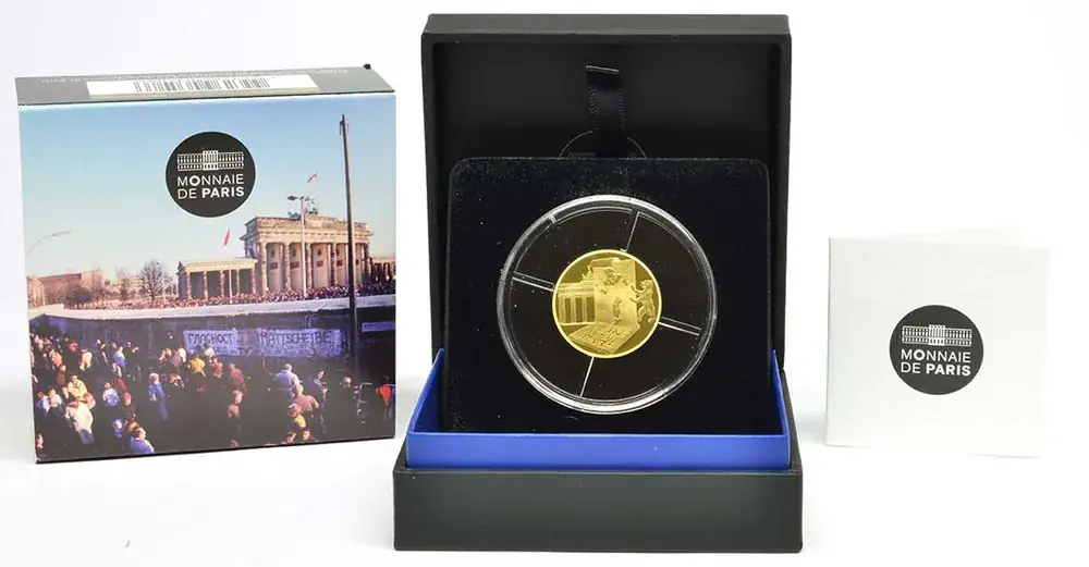 Nur begrenzt verfügbar | 50 Euro Fall der Berliner Mauer 2019 PP Frankreich Gold