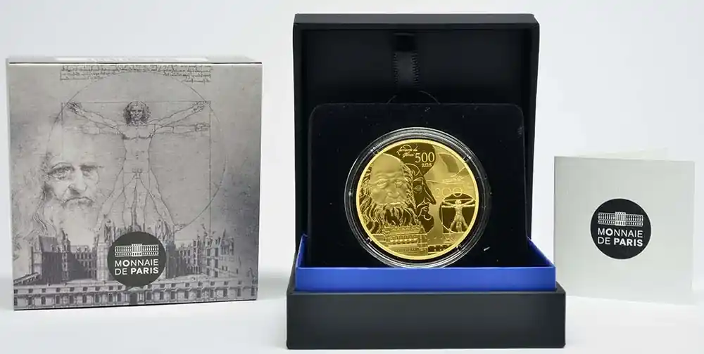 Top-Qualität - 200 Euro Da Vinci 2019 PP Frankreich Gold Europastern