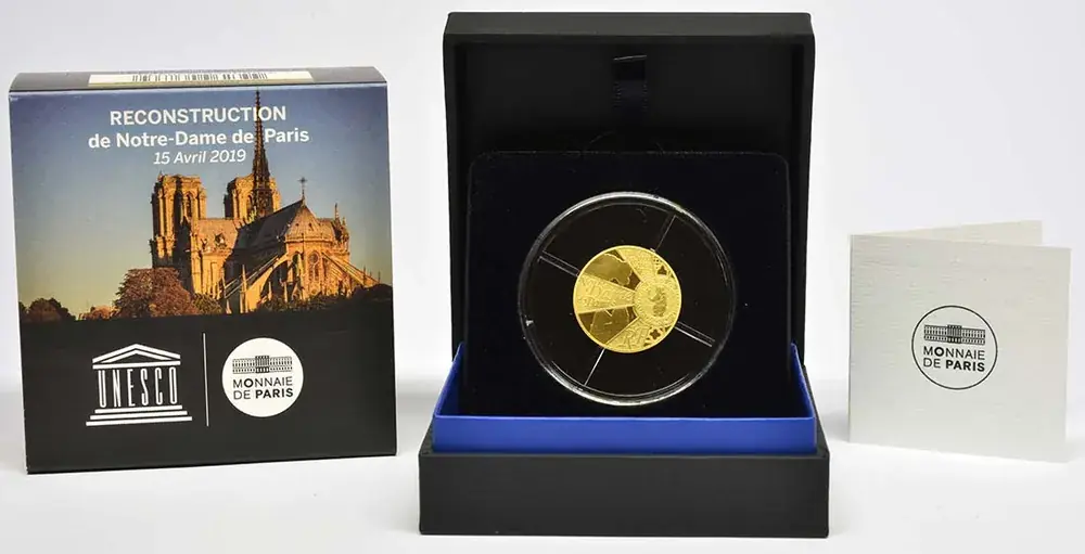 50 Euro Notre Dame 2019 PP Frankreich | Hochwertig