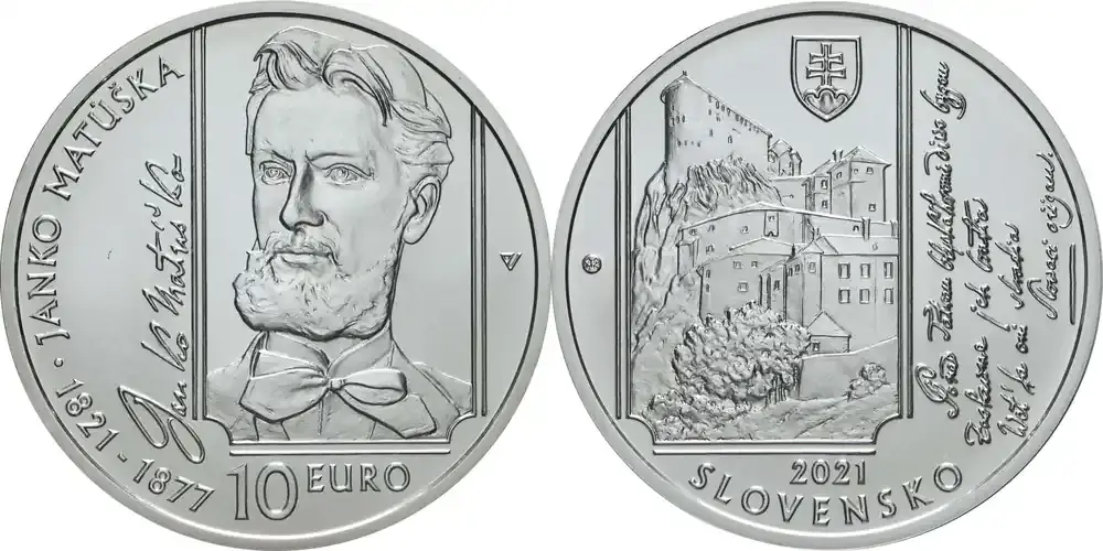 Aktionspreis - 10 Euro Matuska 2021 Stgl. Slowakei