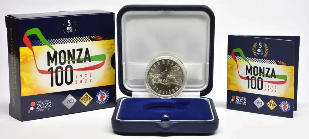 5 Euro Monza Formel 1 Strecke 2022 Stgl. Italien | Direkt bestellen