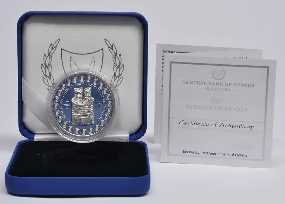 Sehr beliebt - Zypern 2021 5 Euro 60 Jahre UNESCO Beitritt PP