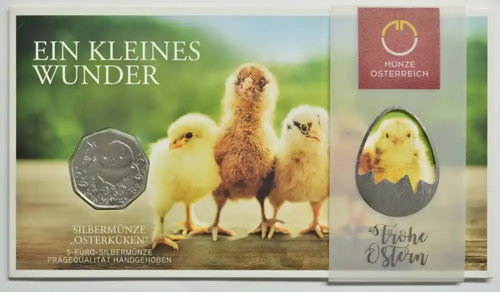 Österreich 2021 5 Euro Osterküken Stgl. - Jetzt sparen