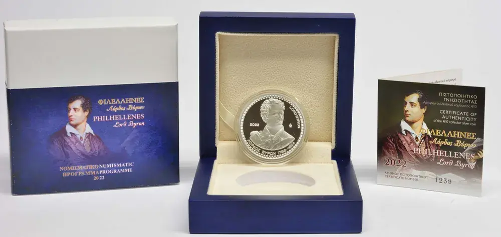 Neue Ware | 10 Euro Lord Byron 2022 PP Griechenland
