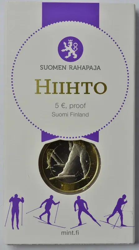 Finnland 5 Euro Langlauf 2016 PP - Auf Lager