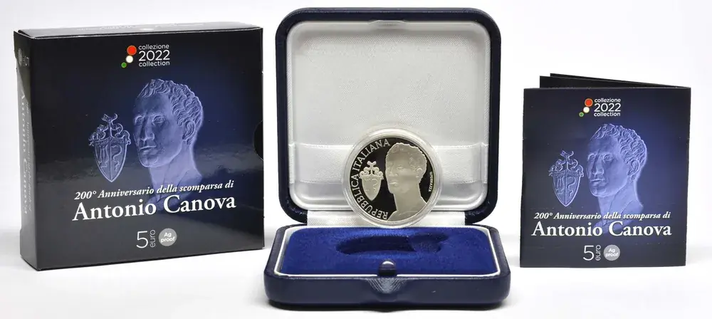 5 Euro Canova 2022 PP Italien - Sale