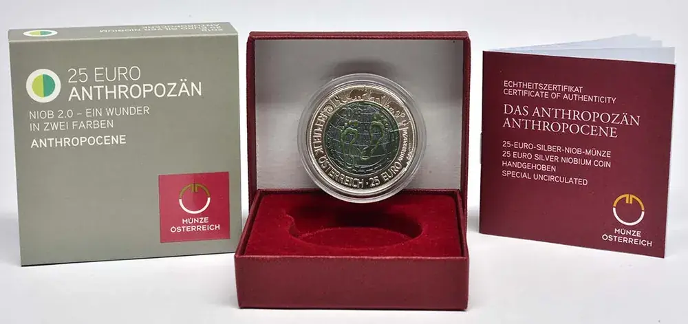 Nur heute | 25 Euro Anthropozän 2018 Stgl. Österreich