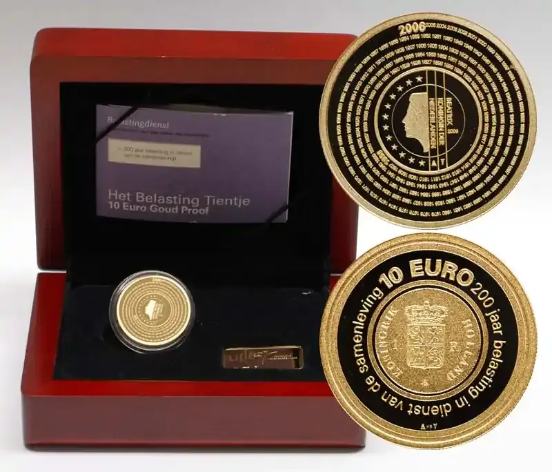 Niederlande 10 Euro 200 Jahre Finanzverwaltung 2006 PP - Kostenlose Rückgabe