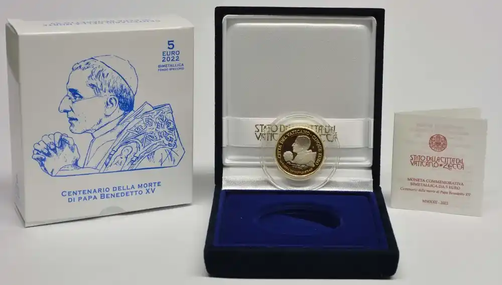 Jetzt bestellen | 5 Euro Papst Benedikt XV. 2022 PP Vatikan