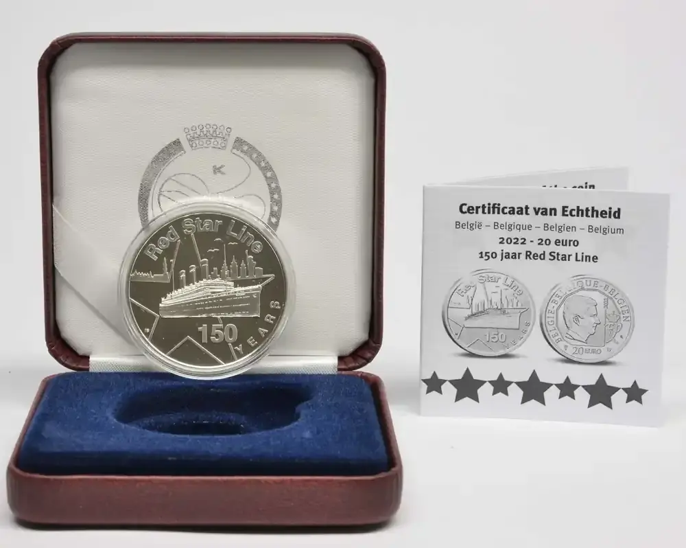 20 Euro Red Star Line 2022 PP Belgien - Wochenendangebot