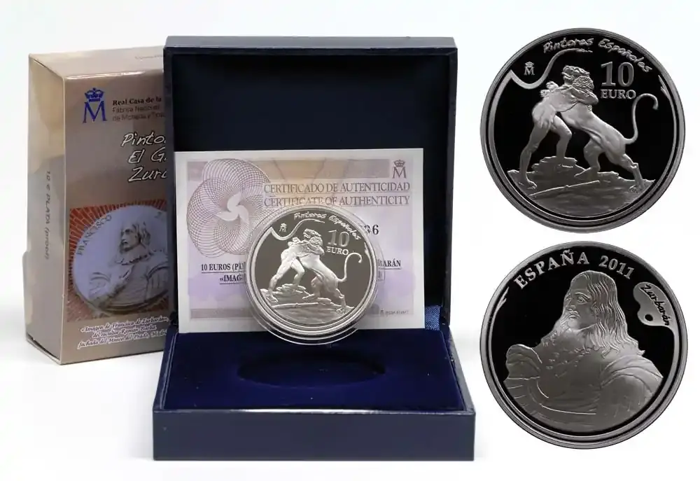 Direkt kaufen | Spanien 10 Euro Francisco de Zurbarán – Lucha de Hercules 2011 PP