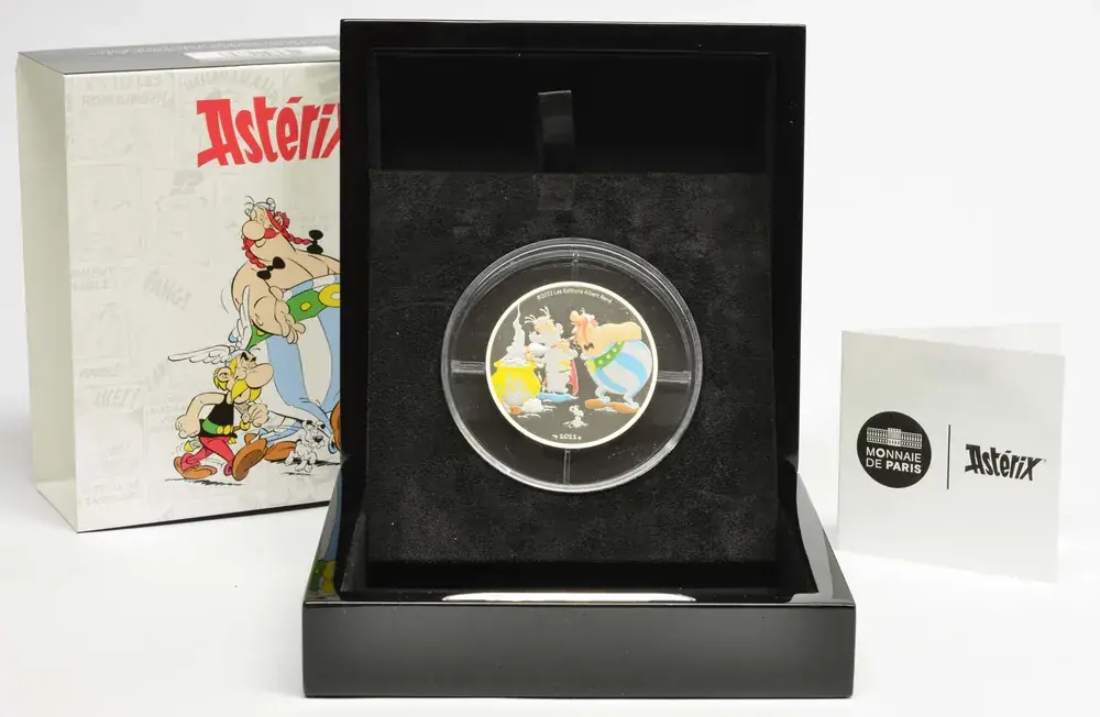 50 Euro Asterix 2022 PP Frankreich 5 Unzen Silber - Top-Qualität