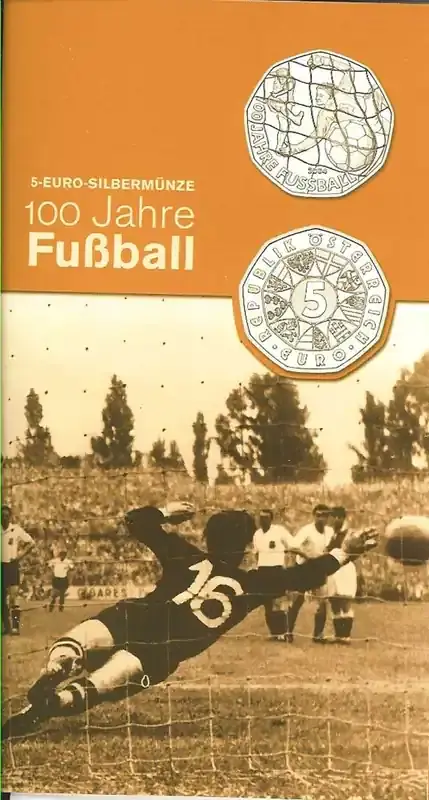 Kundenliebling | 5 Euro 100 Jahre Fußball 2004 Stgl. Österreich