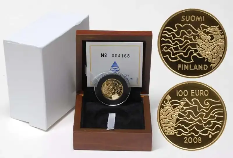 Finnland 100 Euro Finnlandkrieg 2008 PP GOLD | Brandneu