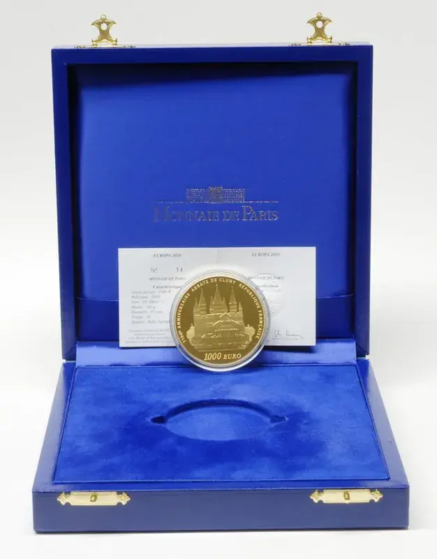 Frankreich 1000 Euro Abtei Cluny 2010 PP Gold | Bewährte Qualität