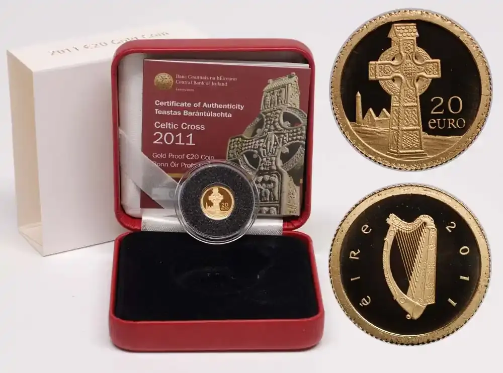 Jetzt erhältlich - Irland 20 Euro Keltisches Kreuz 2011 PP