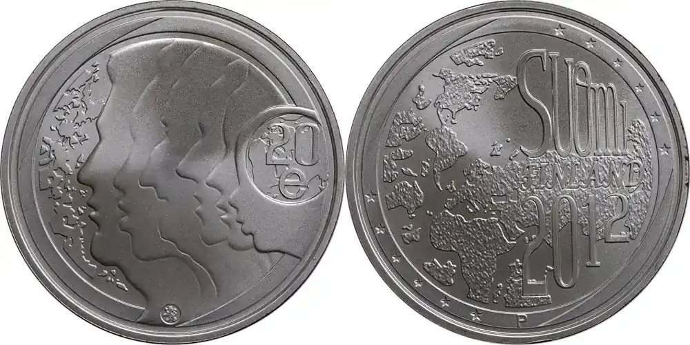 Finnland 20 Euro Gleichheit und Toleranz 2012 Stgl. | Günstig