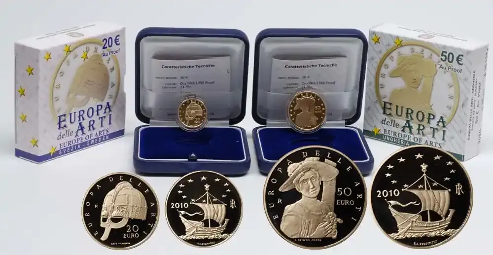 Italien 70 Euro Set 20+50 Euro Schweden, Ungarn 2010 P | Fast ausverkauft