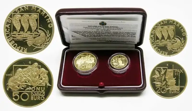 San Marino 70 Euro Set aus 20+50 Euro 2005 | Neuzugang