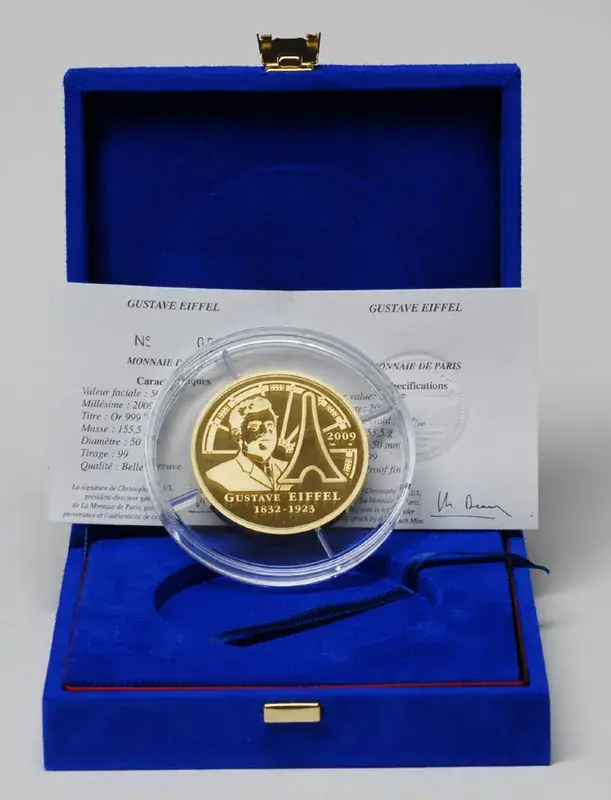 Frankreich 500 Euro Eiffelturm 2009 PP GOLD - Herstellerpreis