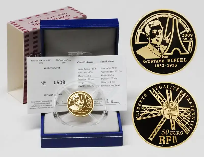 Frankreich 50 Euro Eiffelturm 2009 PP GOLD | Jetzt neu