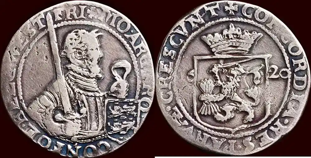 Beliebt - ½ Nederlandse rijksdaalder NOORDELIJKE NEDERLANDEN (NETHERLANDS) – REPUBLIEK, 1581-1795 – WEST-FRIESLAND – 1620, Hoorn zfr-/zfr