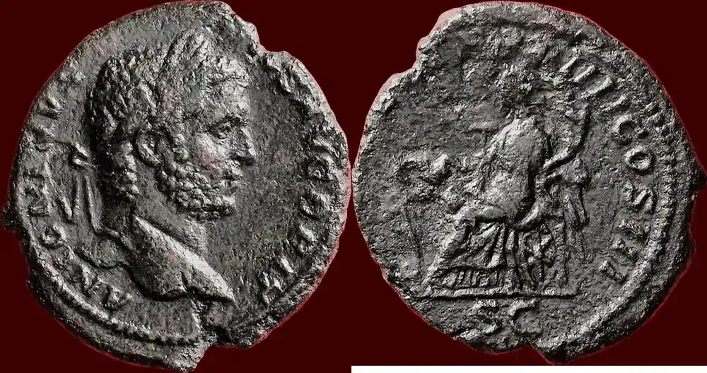 Roman Empire AE As (211) CARACALLA, 198-217 – Rome ss à f / ss | Aktion