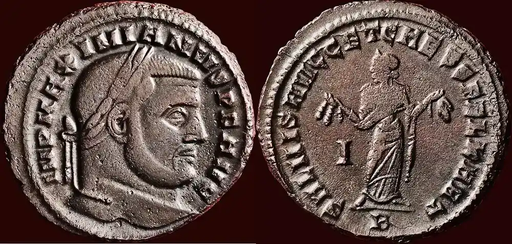Sale | Roman Empire Follis (305-306) GALERIUS, 305-311 – BI Carthago ss+