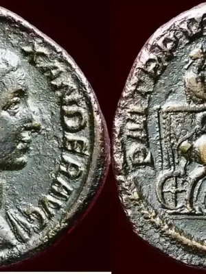 Zertifiziert | Roman Empire AE Sestertius (229) SEVERUS ALEXANDER, 222-235 – Rome vf-/vf