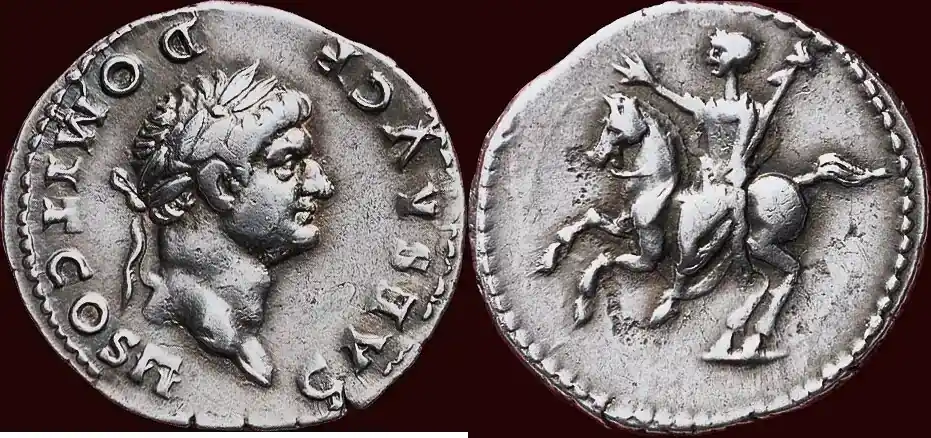 Roman Empire (73) DOMITIANUS as Caesar, 69-81 – AR Denarius, Rome ss+ - Sonderaktion