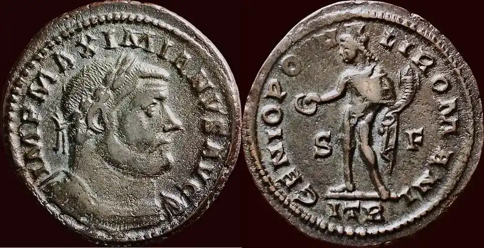 Bewährte Qualität | Roman Empire Follis (ca. 302-303) MAXIMIANUS HERCULIUS, FIRST REIGN, 286-305 – BI Treverorum / Trier ss