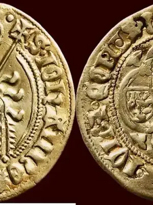 (circa 1425-1455) NOORDELIJKE NEDERLANDEN (NETHERLANDS) – HERTOGDOM GELRE – ARNOLD VAN EGMONT, 1423-1473 – Arnhemse- of Arnoldusgulden z.j. , Arnh vz-/ zfr+ | Herstellerpreis