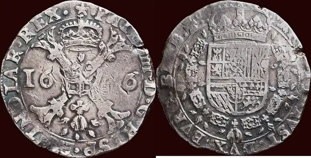 ZUIDELIJKE NEDERLANDEN (SOUTHERN NETHERLANDS) – HERTOGDOM BRABANT – PHILIPS IV, 1621-1665 – Patagon 1626, Maastricht ss | Kundenliebling