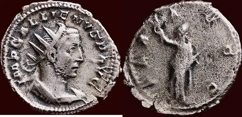 Kostenlose Rückgabe - Roman Empire Antoninianus (255-257) GALLIENUS, 253-268 – BI Viminacium vf-/f