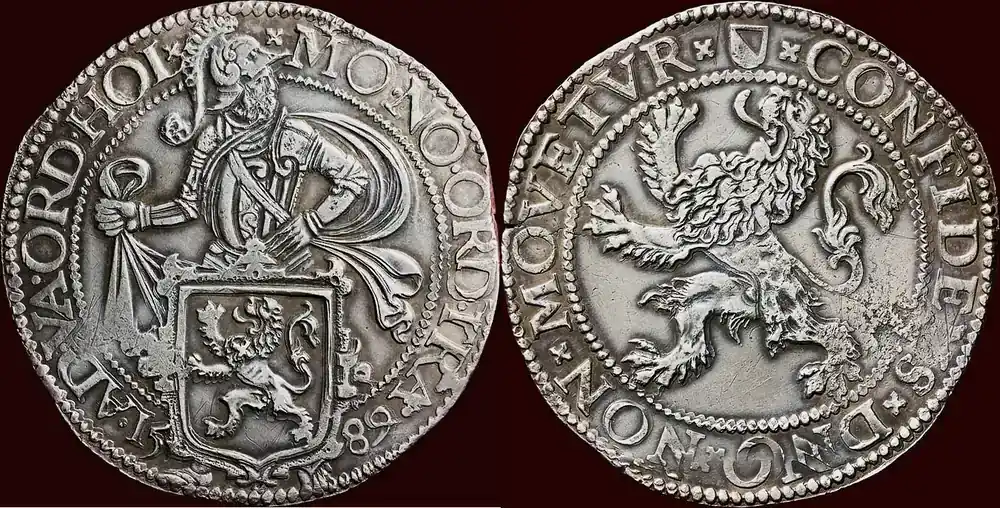 Leeuwendaalder NOORDELIJKE NEDERLANDEN (NETHERLANDS) – REPUBLIEK, 1581-1795 – UTRECHT – 1589, Utrecht met fijne details en een vz patina. | Markenqualität