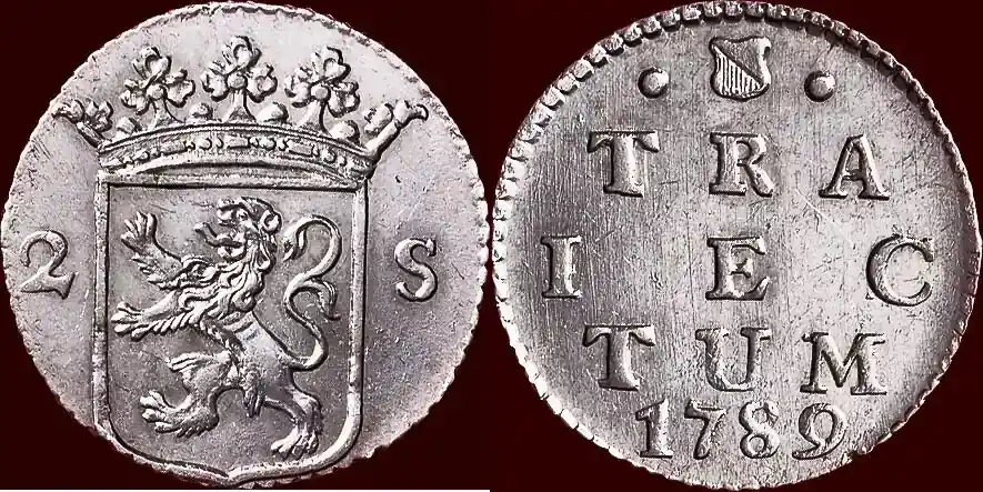 Dubbele wapenstuiver NOORDELIJKE NEDERLANDEN (NETHERLANDS) – REPUBLIEK, 1581-1795 – UTRECHT – 1789, Utrecht unz- prachtexemplaar. Zeldzaam. | Schnäppchen