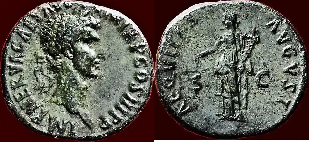 Roman Empire AE As (January-September 97) NERVA, 96-98 – Rome ss+ / ss - Geprüfte Qualität
