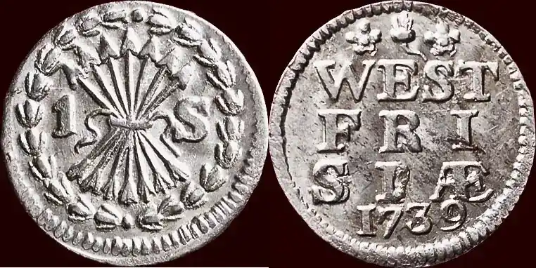 Bezemstuiver NOORDELIJKE NEDERLANDEN (NETHERLANDS) – REPUBLIEK, 1581-1795 – WEST-FRIESLAND – 1738, Enkhuizen unz exemplaar met de volle stempelglans | Schnelle Zustellung