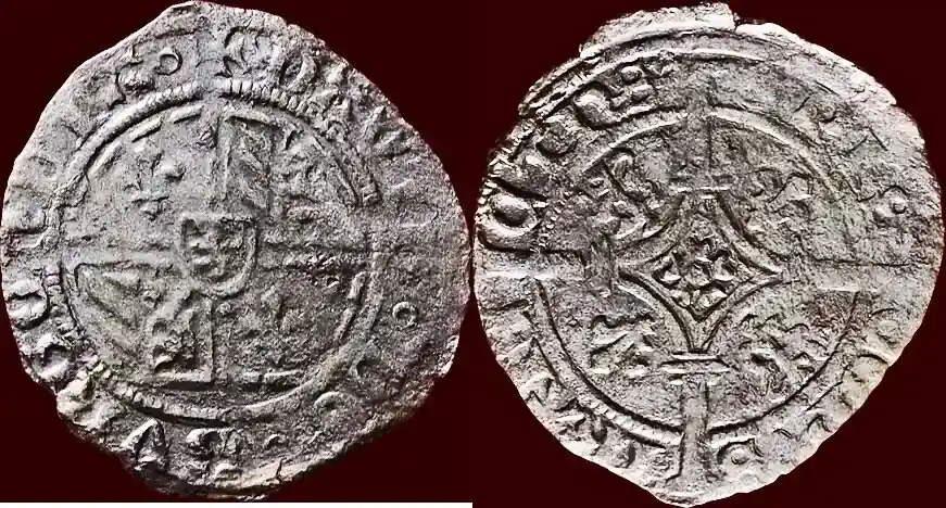 ¼ Stuiver (1464-1470) NOORDELIJKE NEDERLANDEN (NETHERLANDS) – BISDOM UTRECHT – DAVID VAN BOURGONDIË, 1455-1496 – of oord z.j. , Rhenen ss - Deal
