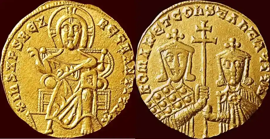 Ausverkauf | AV Solidus (921) BYZANTINE EMPIRE – CONSTANTINUS VII PORPHYROGENITOS & ROMANUS I, 920-944 – Constantinopolis example with s details. Very rare.