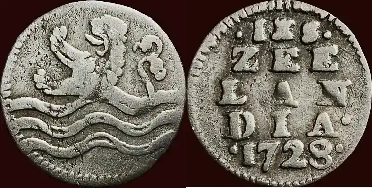 Deal | Stuiver NOORDELIJKE NEDERLANDEN (NETHERLANDS) – REPUBLIEK, 1581-1795 – ZEELAND – 1728/7, Middelburg s / ss