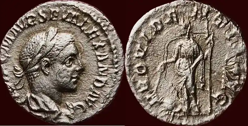 Brandneu | Roman Empire AR Denarius (223) SEVERUS ALEXANDER, 222-235 – Rome ss / ss-
