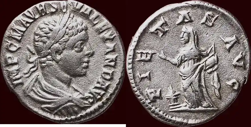 Schnelle Zustellung | Roman Empire AR Denarius (223) SEVERUS ALEXANDER, 222-235 – Antiochia on the Orontes ss
