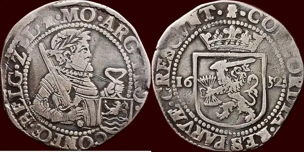 ½ Nederlandse rijksdaalder NOORDELIJKE NEDERLANDEN (NETHERLANDS) – REPUBLIEK, 1581-1795 – ZEELAND – 1652, Middelburg zfr- | Letzte Stücke