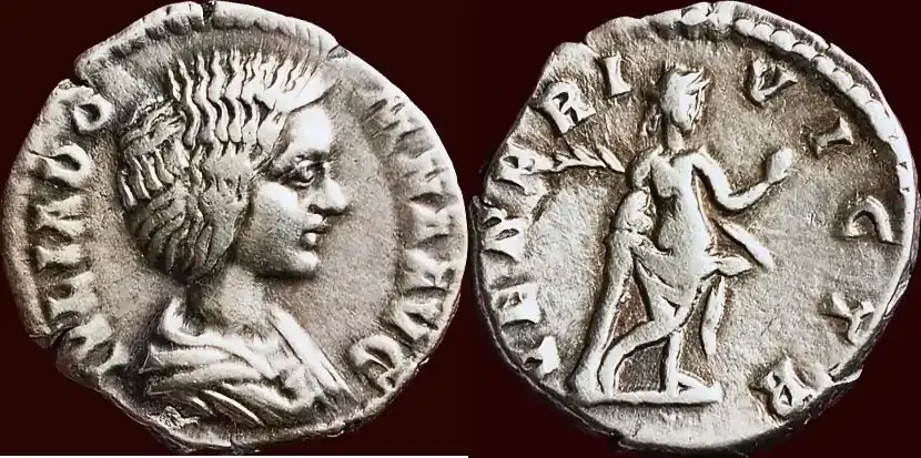 Roman Empire AR Denarius (194) JULIA DOMNA, wife of Septimius Severus and mother of Caracalla – Rome ss+ / ss | Sonderangebot